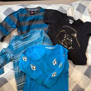 Boys 2T Quicksilver, Volcom, Star Wars tops
